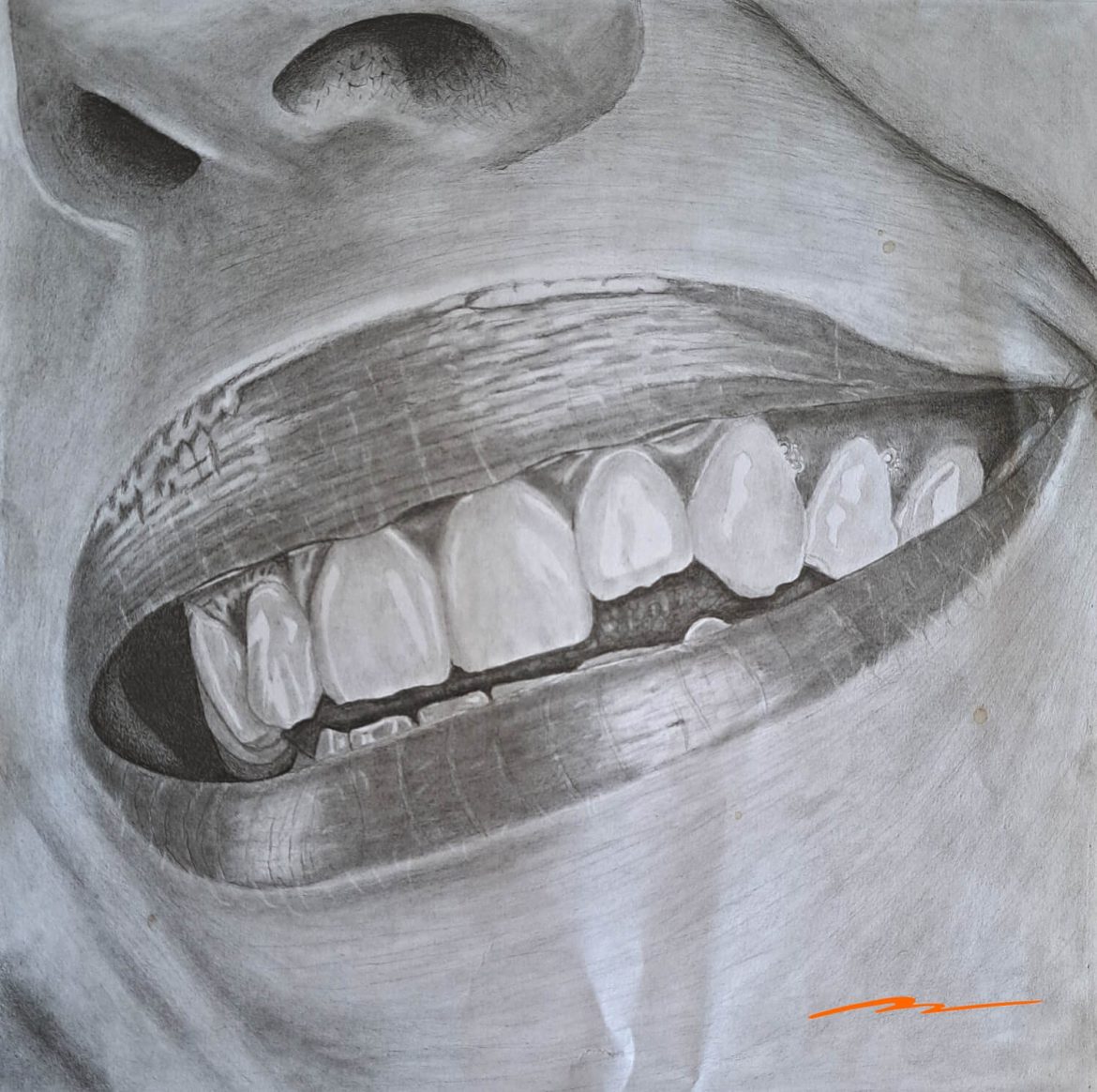 How to Draw a Smile with Teeth for Beginners Muus Art