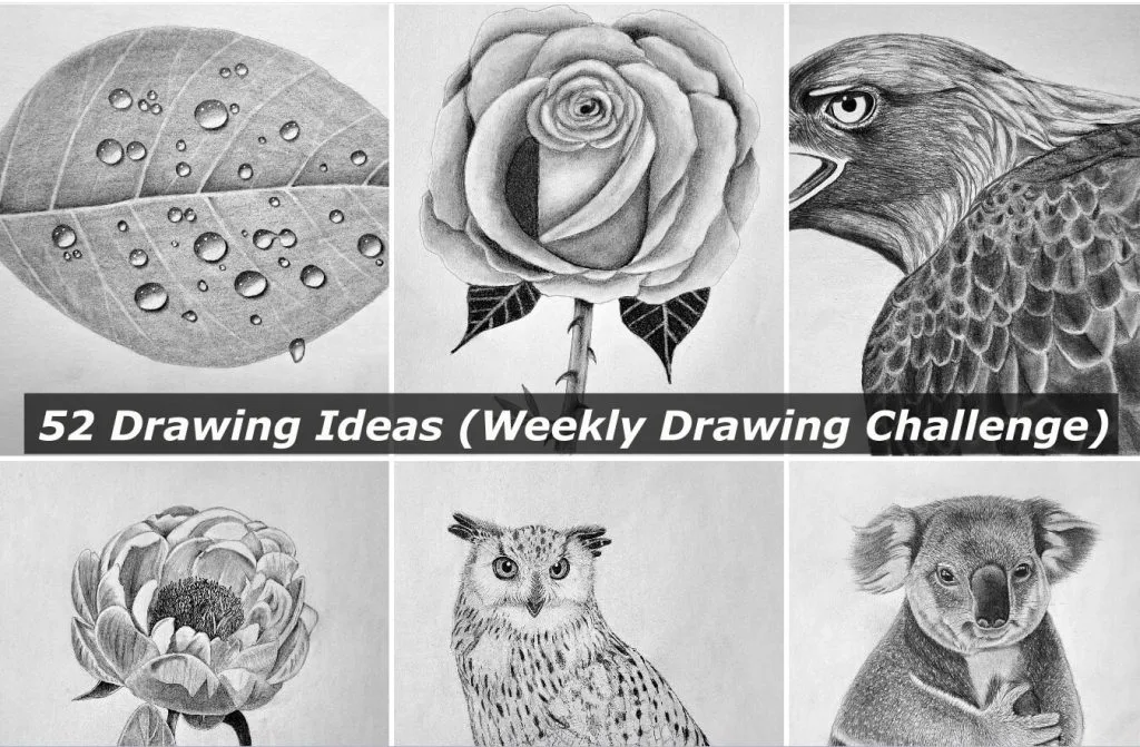 52 Drawing Ideas - Draw Every Week for a Year Challenge - Featured