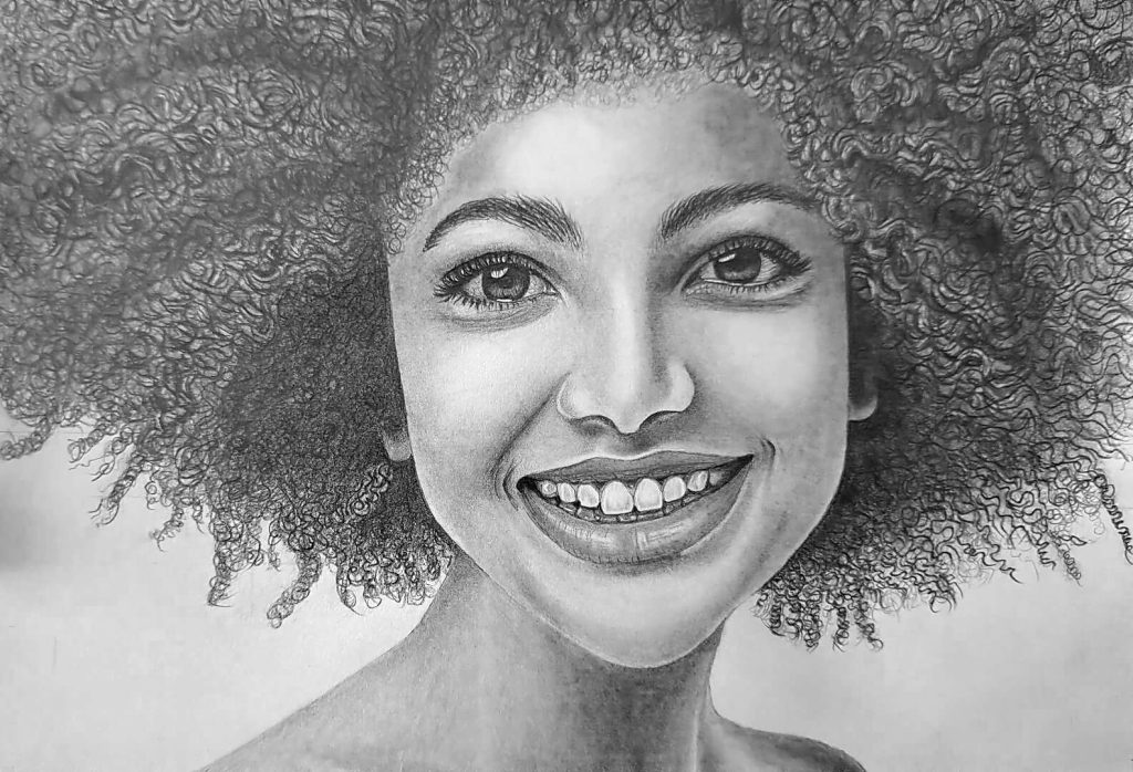 Narrow down on the curly hair