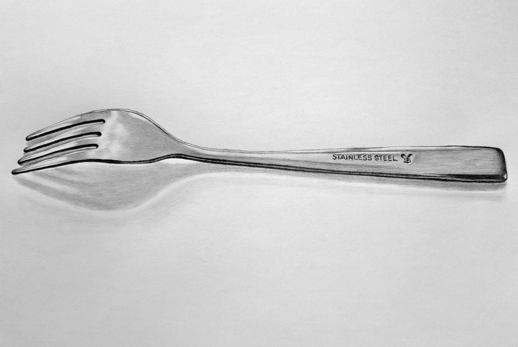 How to Draw a Fork Featured