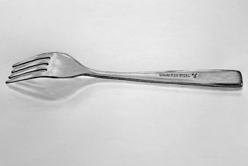 How to Draw a Fork Featured