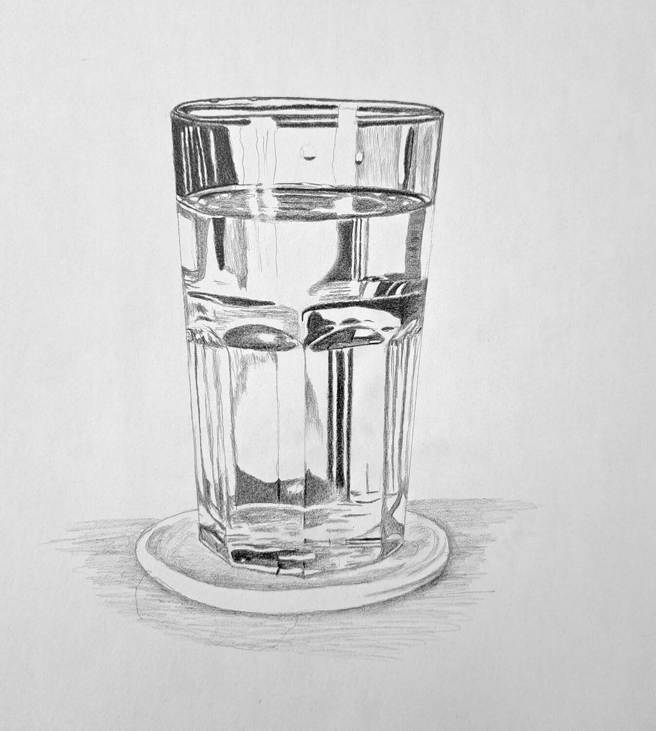 Draw a Photorealistic Glass of Water: The Ultimate Pencil Tutorial ...