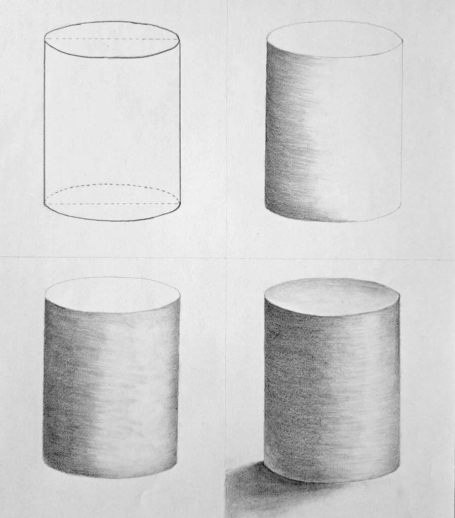 Drawing Basic Forms - Draw a Realistic Cylinder Featured