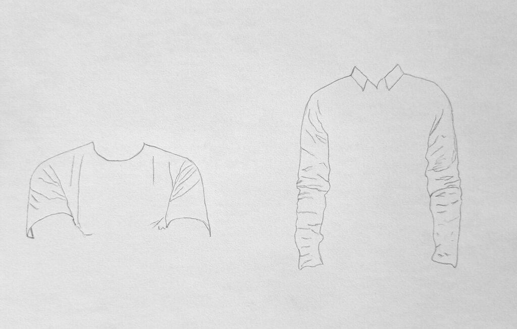 4. Add folds based on movement - basic sketch