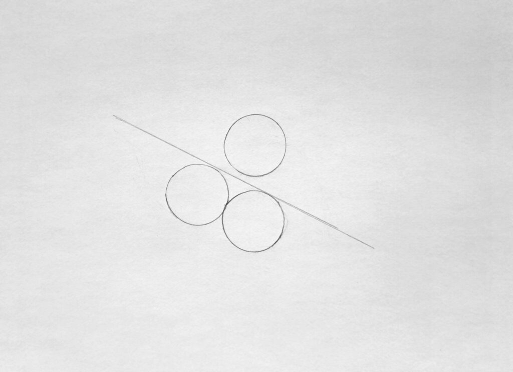 1. Sketch 3 circles