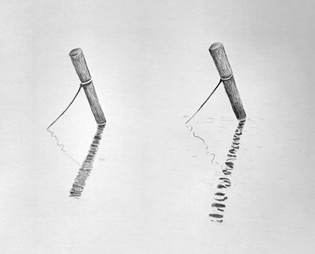 1. Reflections in Still vs Disturbed Water