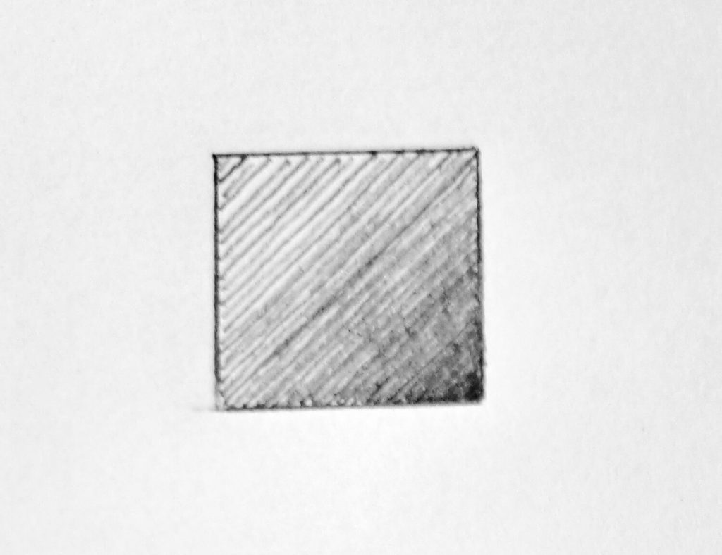 1. Hatching shading technique illustration