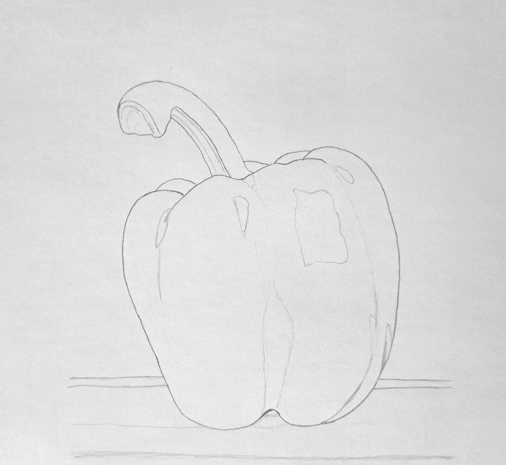 2. Sketching the details and table surface