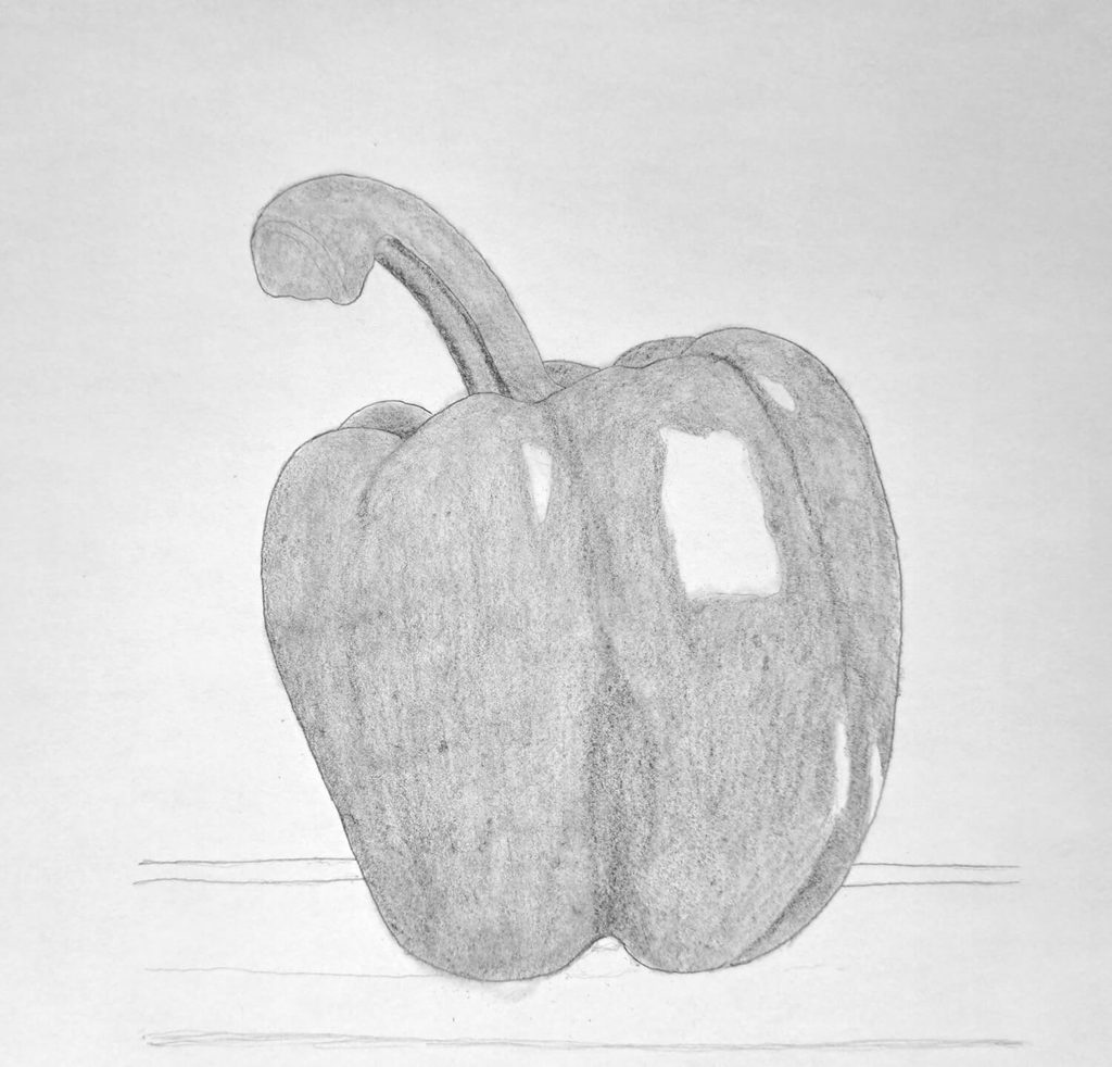 3. Basic shading with an HB pencil